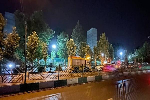 صدای مهیب در غرب تهران ، انفجار یک شیء ناشناس در پارک ملت